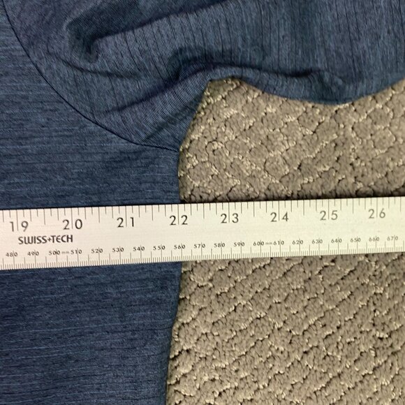 Travis Mathew Havasu 1/4 Zip Pullover Men's Large Indigo Black Golf Performance - Picture 12 of 13